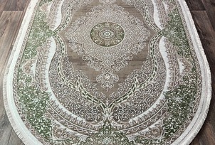 Ковер DECO 10137A GREEN-BEIGE овал