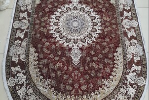 Ковер ISFAHAN SILK 29044B RED/RED овал