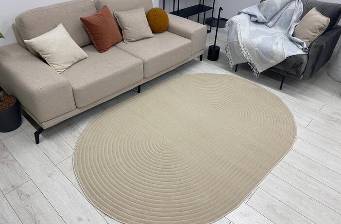 Ковер SCANDY 10936B BEIGE/BEIGE овал