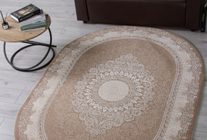 Ковер ARMINA 04076A, OVAL, BROWN/BROWN