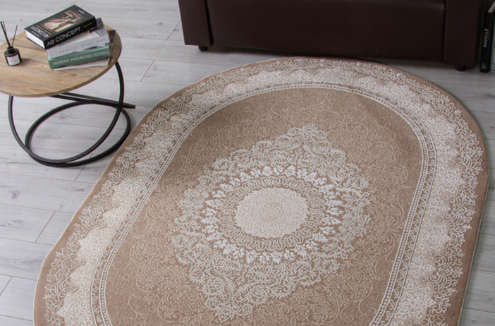 Ковер ARMINA 04076A, OVAL, BROWN/BROWN