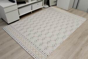 Ковер SCANDY 10706A GREY/CREAM прямой