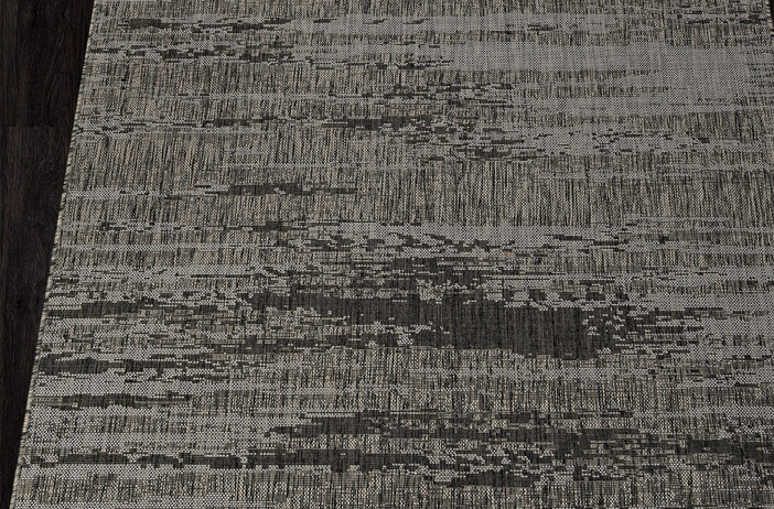Ковер циновка KAIR S143 BLACK-GRAY Прям